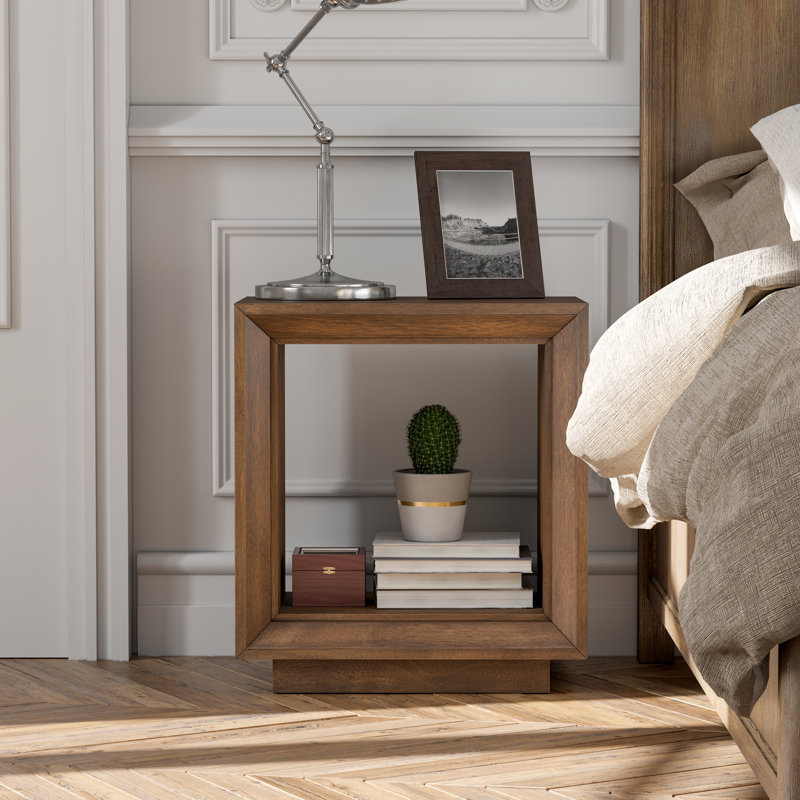 Table de bout Farmhouse, Brun