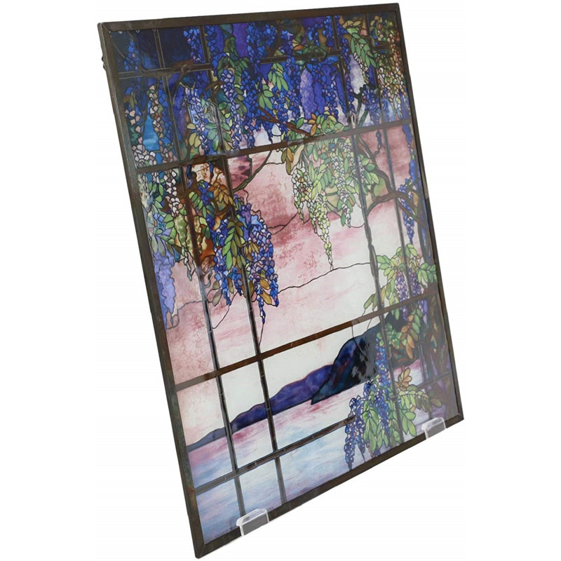 Handmade Coastal Landscape Wall Decor on Glass