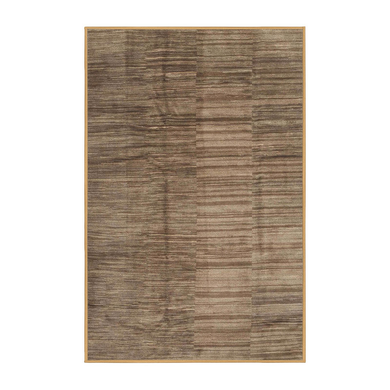 Tapis contemporain brun, Rectangle 3 pi x 5 pi
