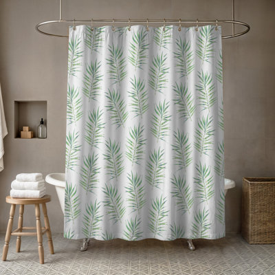  Rideau de douche simple Palm Leaf