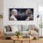 «White and Silver Futuristic Robots in Starry Galaxy», art mural sur toile-1458892068