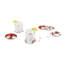 Gnomo Ceramic Round 6 Piece Coaster Set