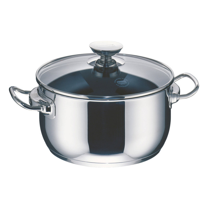 Berndes Injoy Non-Stick Stainless Steel Standard Pot, 24cm