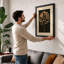 Gilded Lotus Botanical - Framed Print-248917508-248917509