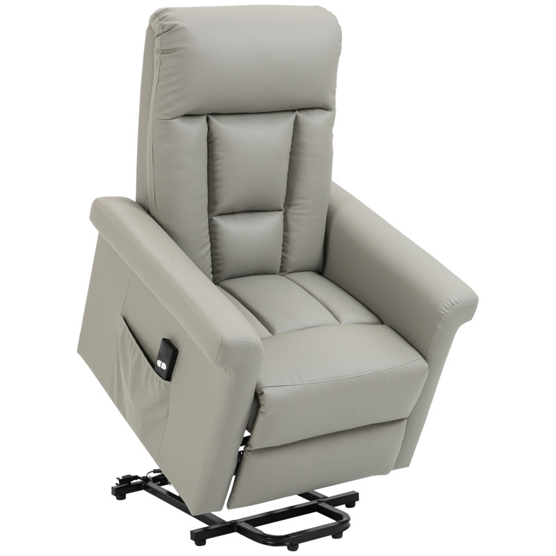 Janelli Lift Assist Standard Recliner, Grey