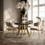 Extendable Round Metal Base Dining Table-221239554-221239555