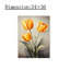 «Rustic Tulip», art mural 24 po x 36 po