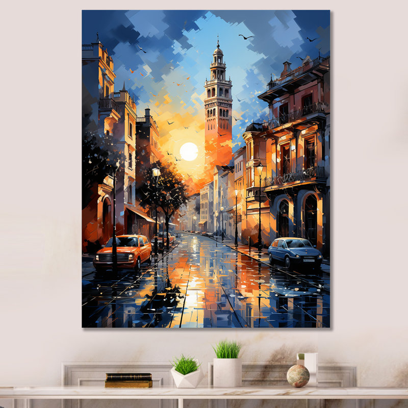 Reproduction d'art sur toile, Giralda III, Espagne, H 20 po x l 12 po x P 1 po, Toile tendue