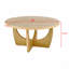 Table basse ronde en bois 36 po-1729637244