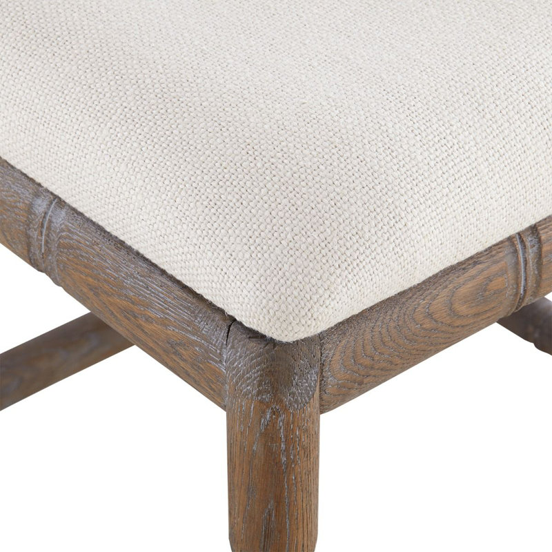 Hampton Upholstered Stool, Brown