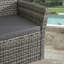 Saer 4 Seater Rattan Effect Conversation Set