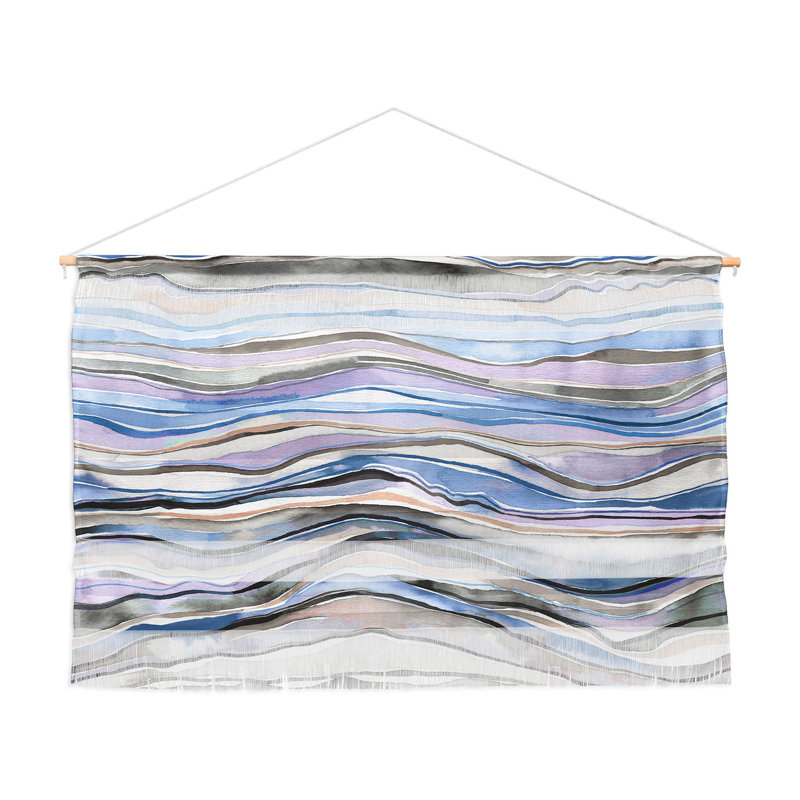 Polyester Wall Hanging, 32" H x 47" W, Blue