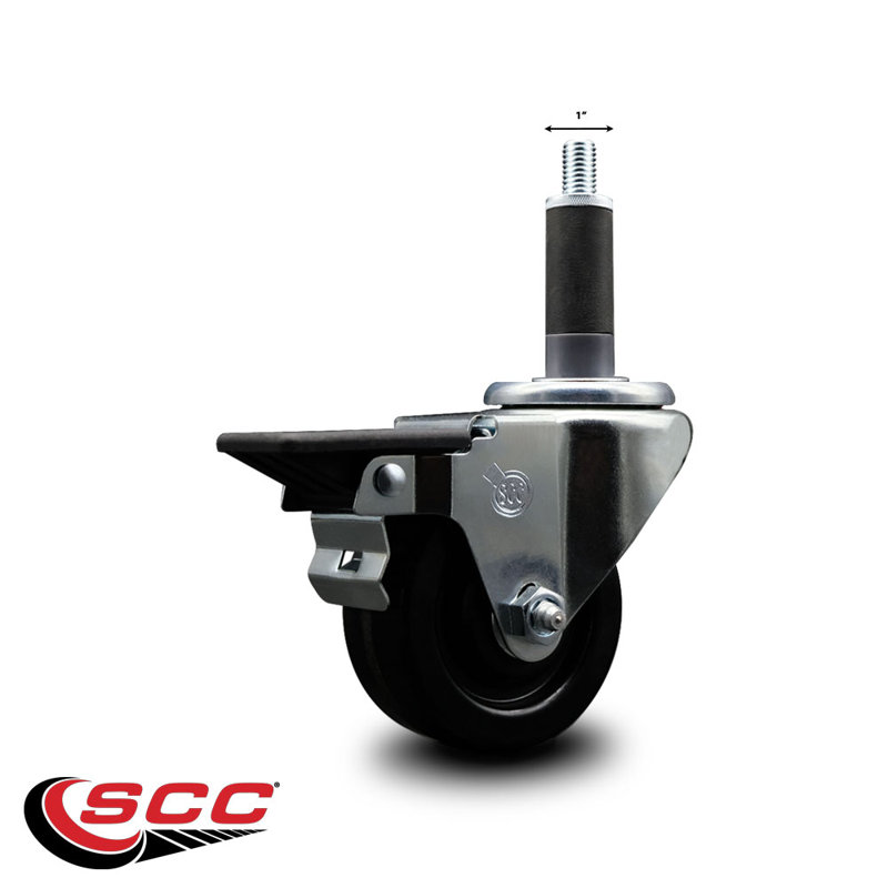 Roulettes pivotantes extensibles 3 pouces avec frein SCC