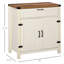 Buffet Farmhouse, armoire de cuisine rustique à 2 portes de grange, armoire d'appoint avec rangement pour le salon