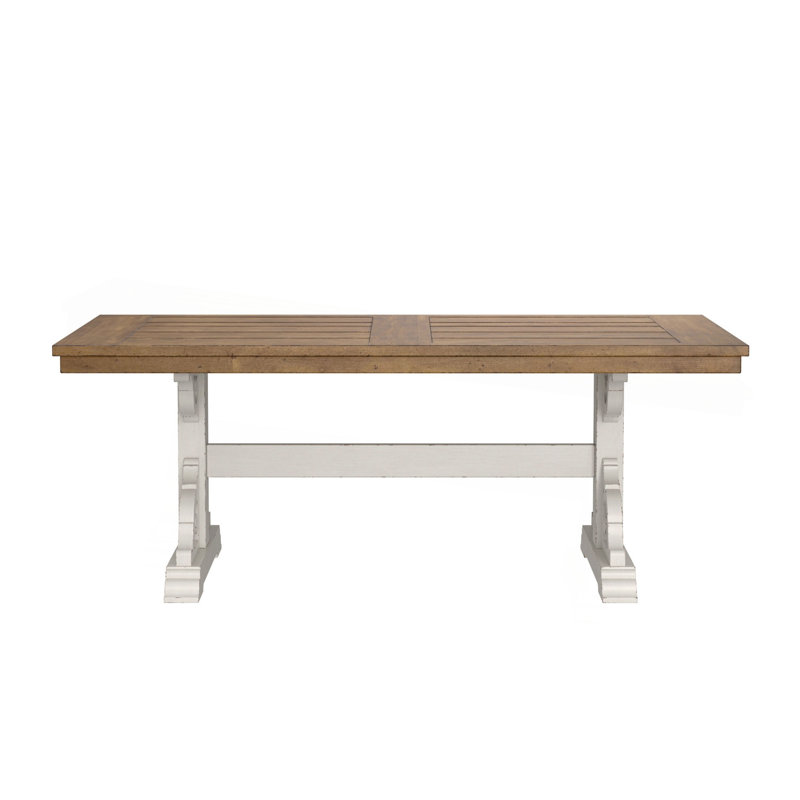 Table de rassemblement brune à tréteaux, H 30 po x L 78 po x l 40 po