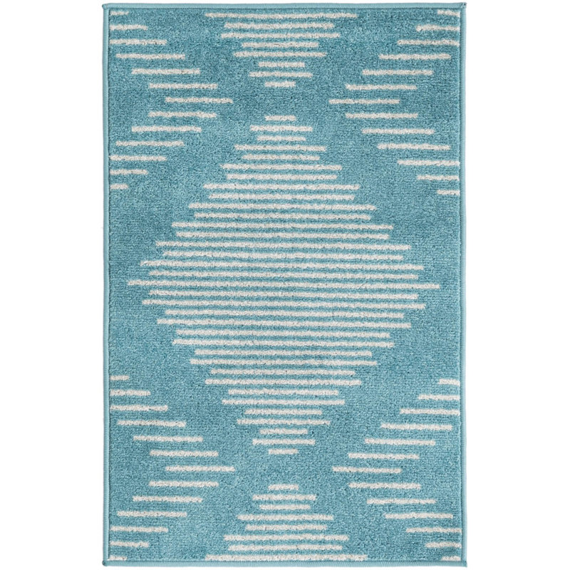 Geometric Indoor Rug, Rectangle 2' x 3'