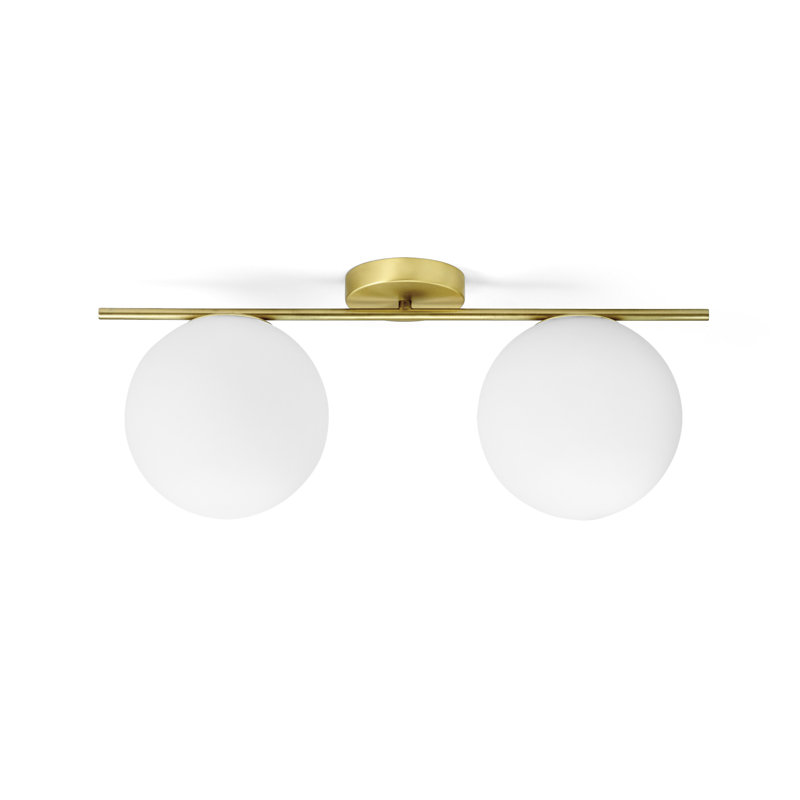 Mira Vista Glass Semi Flush Mount