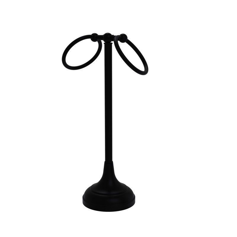 Porte-serviettes de comptoir Marnell, Noir mat