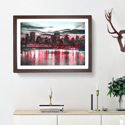 The Montreal Canada Skyline - Picture Frame Painting Print