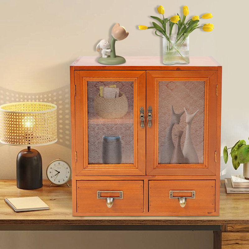 Wooden Desk Organizer with Drawer
