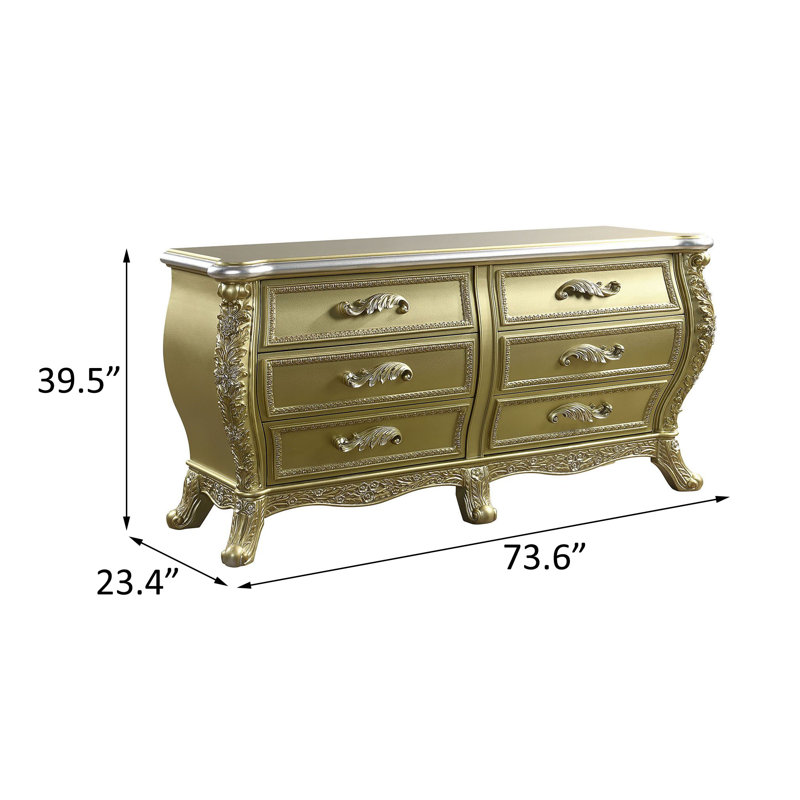 Commode à six tiroirs