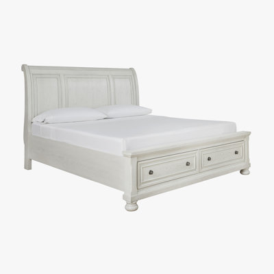 Geovana Sleigh Storage Bed