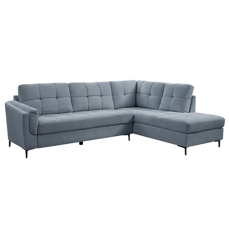 Cassidy 4 Seater Corner Sofa , Blue, Right Hand Facing
