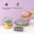 JoyJolt Fluted Glass Food Storage Containers with Leakproof Lids, Set of 12-93241400