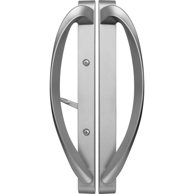 Plaque de poignée de porte coulissante contemporaine Modena (serrure à mortaise non incluse)