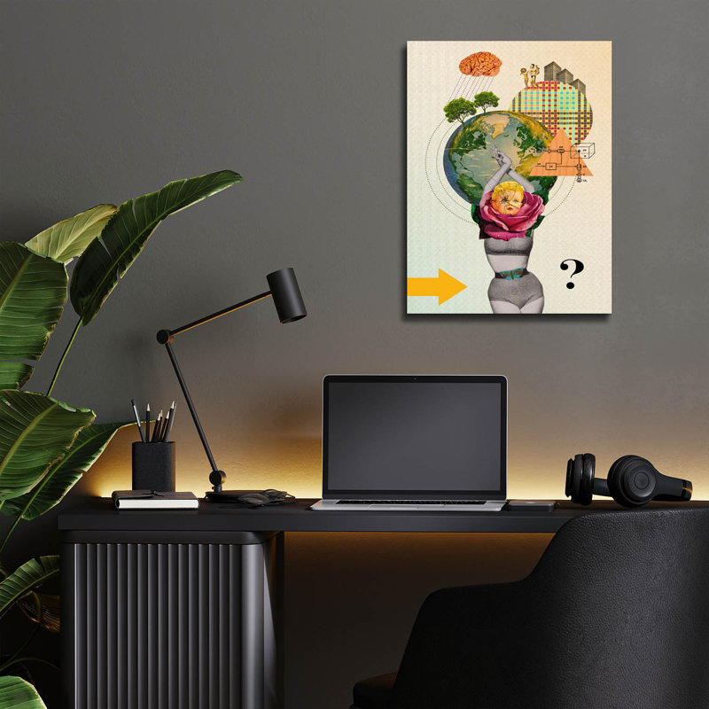 «Mother Nature» par Elo Marc, art mural en verre acrylique, H 16 po x l 12 po x P 0,13 po