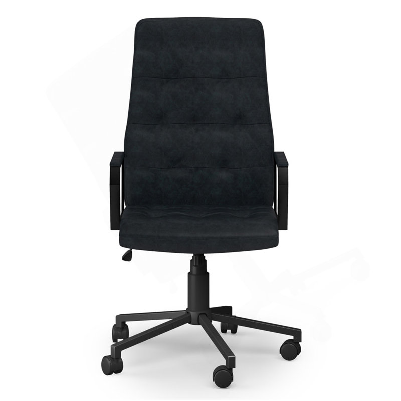 Foley - Chaise de bureau pivotante - Bleu vieilli