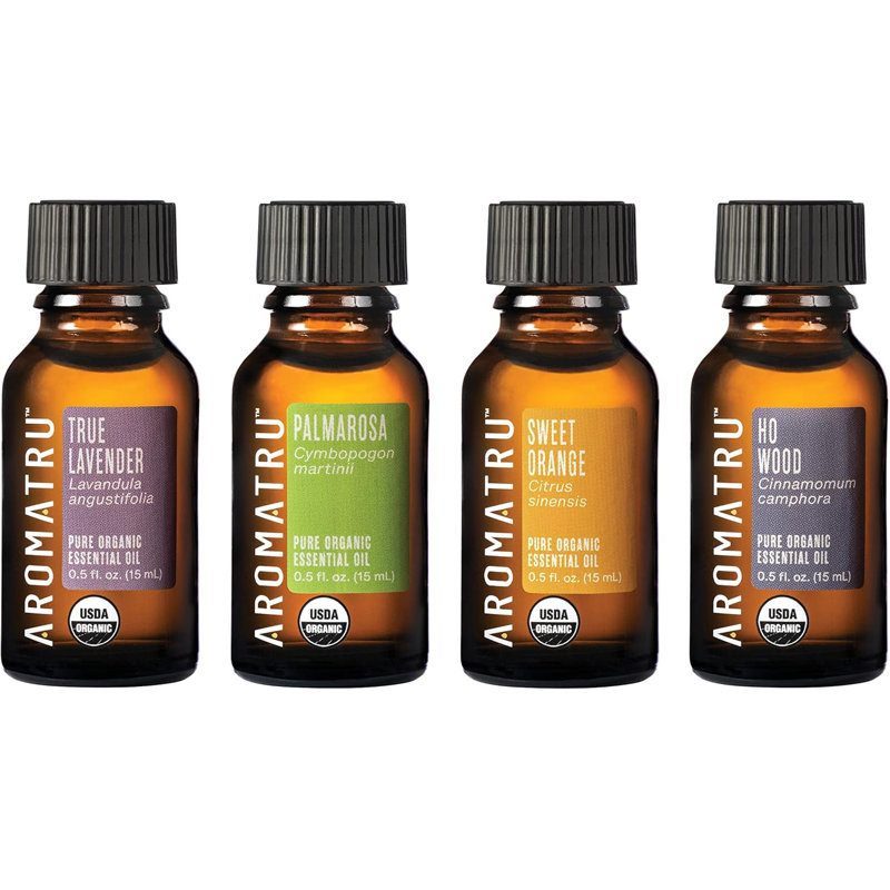 Trousses d'huiles essentielles AromaTru - Organique et sauvage - Sans charges synthétiques - Certifié ISO Lab pour la pureté - Éthique provenant de sources durables