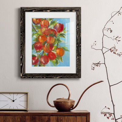 «AN APPLE A DAY», reproduction encadrée de qualité supérieure - prête à être accrochée