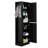 Tall Bathroom Storage Cabinet, Freestanding Storage Cabinet With Hook And Adjustable Shelf, MDF Board-1555965872