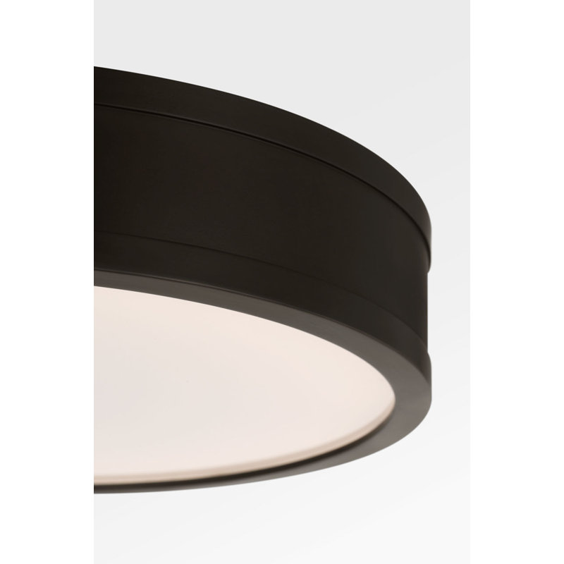 Radcliff rond semi-encastré, H 4 po x l 12 po x P 12 po, Fer vieilli