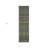 2' X 8' Olive Green Striped Washable Indoor Outdoor Runner Rug