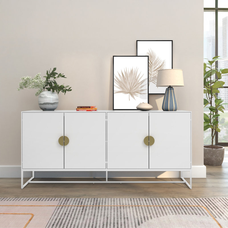 Ahmaria 180cm Sideboard, White
