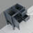 30In Gray Bathroom Vanity W/ Mirror And Top Only
