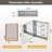 Omeed Mirrored Aluminum Medicine Cabinet with 2 Shelves -175806154-182858907