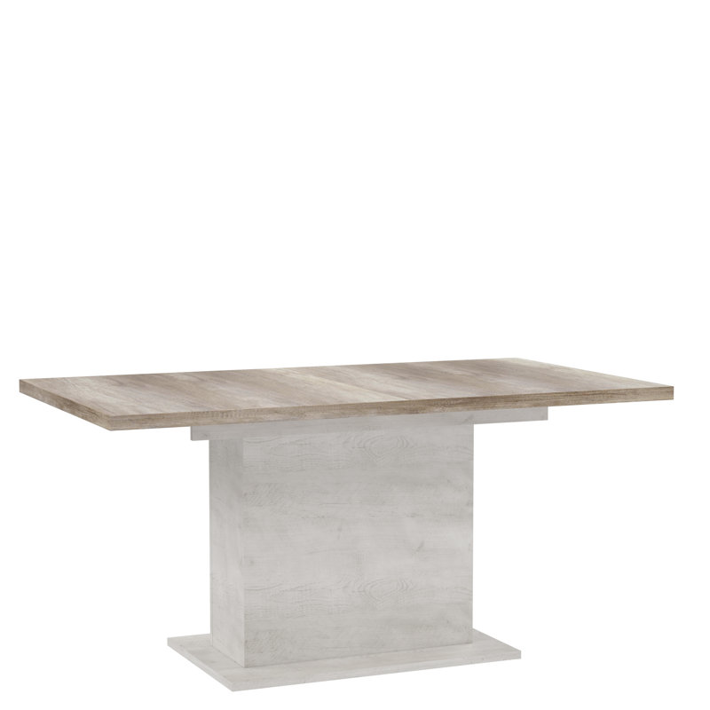 Nuzzo Extendable Dining Table, Brown/Pinia White