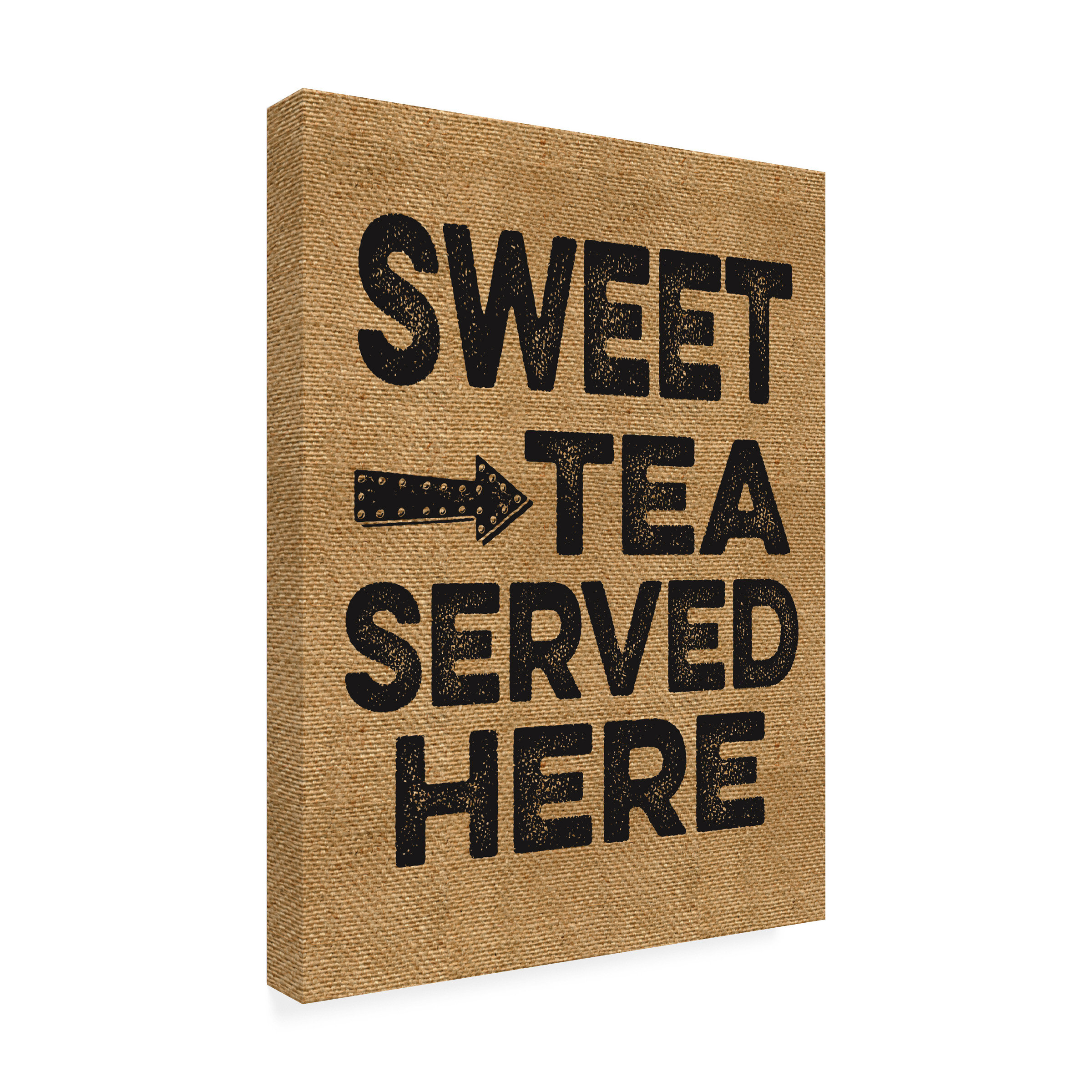 Trinx Sweet Tea Served Here On Canvas by Marcee Duggar Textual Art ...
