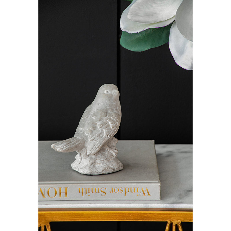 Statuette oiseau en ciment Spera
