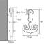 Ensemble de quincaillerie de porte de grange standard à double rail-778399564