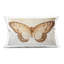 Coussin décoratif rétro imprimé papillon rose abstrait, design par LSR Design Studio-121373650