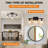 Adjustable Semi Flush Mount Ceiling Light with Clear Glass Shades-1453909624