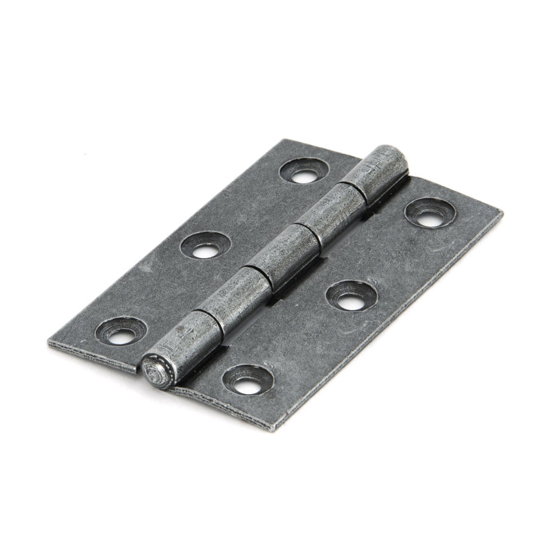 7.5cm H x 4.8cm W Butt Bearing Pair Door Hinges, Pewter Patina