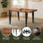 Pattie Wood and Metal Dining Table
