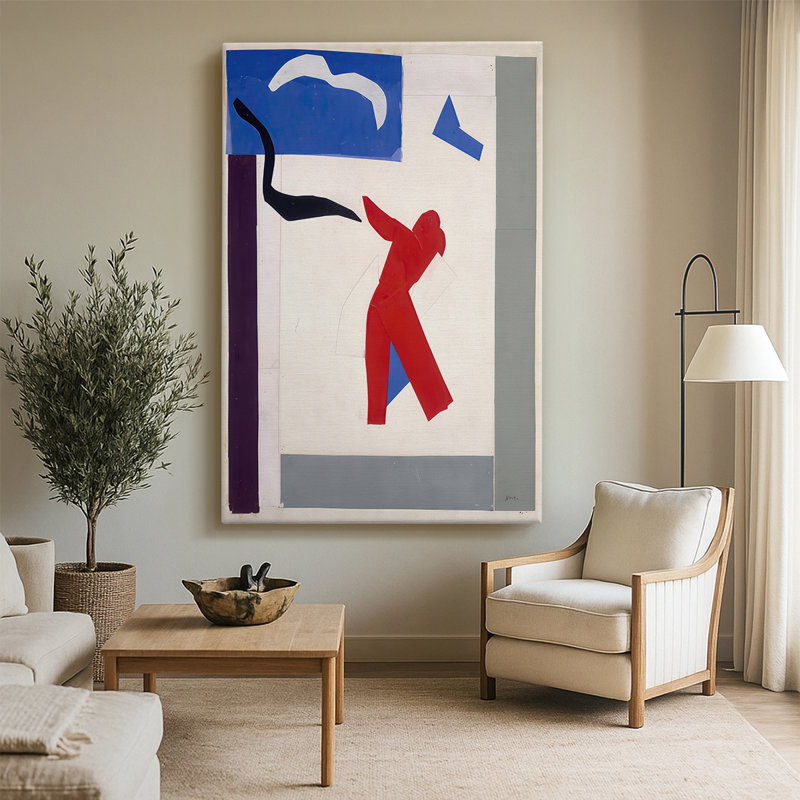 Le Danseur, toile tendue par Henri Matisse, 32 x 48