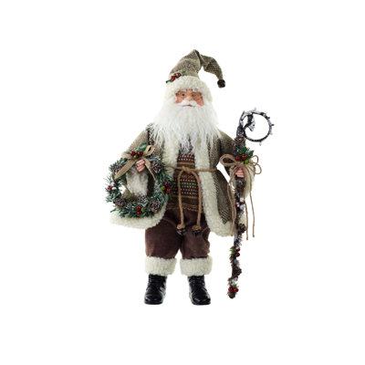 Père Noël debout et rustique