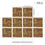 30.48 X 30.48 Cm Plastic Tile In Brown-380879609